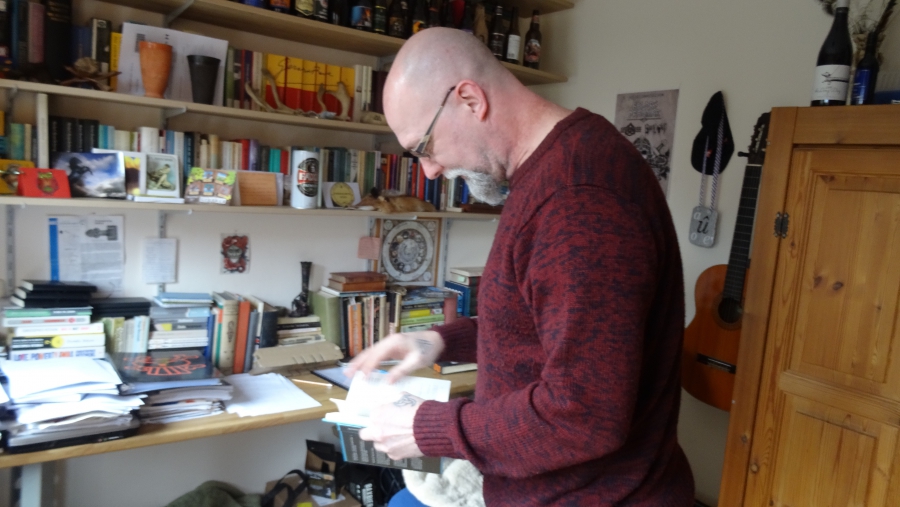 Novelist Willem Schoorstra at his home in Ternaard, Friesland. Novelist Willem Schoorstra at his home in Ternaard, Friesland.